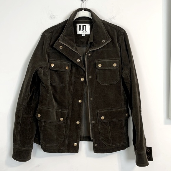 Kut from the Kloth Jackets & Blazers - Kut from the Kloth brown corduroy zip up jacket size small